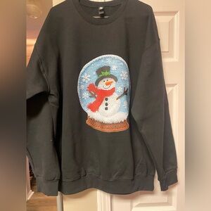 Black Snowman Sweatshirt
